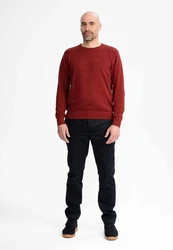 MELAWEAR Pullover HIMAL Dunkelrot/Braun/Rot