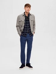 SELECTED HOMME Hemd 'Owen' Blau/Dunkelblau/Hellblau