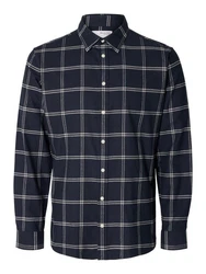 SELECTED HOMME Hemd 'Owen' Blau/Dunkelblau/Hellblau