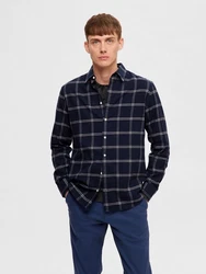 SELECTED HOMME Hemd 'Owen' Blau/Dunkelblau/Hellblau