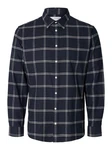SELECTED HOMME Hemd 'Owen' Blau/Dunkelblau/Hellblau