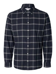 SELECTED HOMME Hemd 'Owen' Blau/Dunkelblau/Hellblau