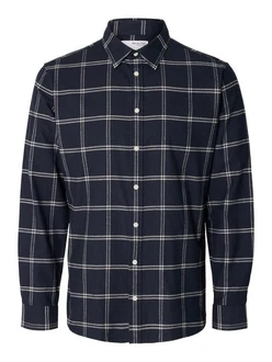 SELECTED HOMME Hemd 'Owen' Blau/Dunkelblau/Hellblau