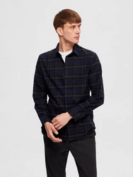 SELECTED HOMME Hemd Owen Dunkelgrün/Blau/Türkis/Grün