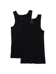 TOM TAILOR Unterhemd im 2er-Pack schwarz