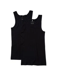 TOM TAILOR Unterhemd im 2er-Pack schwarz
