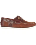 Barbour Bootsschuh Wake Mokassin Braun/Dunkelrot/Orange