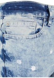 Southpole Herren Stretch Signature Denim Blau/Hellblau