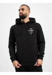 DEF Kapuzenpullover Anti Corona Hoody Schwarz