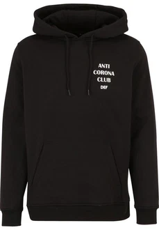 DEF Kapuzenpullover Anti Corona Hoody Schwarz DEF Kapuzenpullover Anti Corona Hoody Schwarz