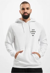 DEF Kapuzenpullover Anti Corona Hoody Weiß