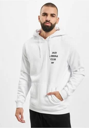 DEF Kapuzenpullover Anti Corona Hoody Weiß