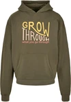 Merchcode Kapuzensweatshirt Herren Spring - Grow through 2 Ultra Heavy Hoody Dunkelgrün