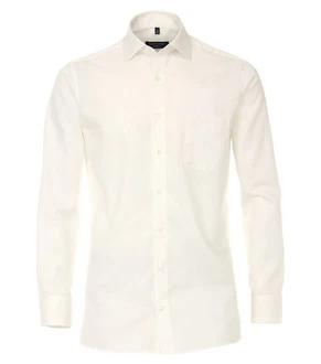 CASAMODA Langarmhemd uni regular fit Creme/Weiß/Khaki/Beige CASAMODA Langarmhemd uni regular fit Creme/Weiß/Khaki/Beige