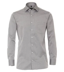 CASAMODA Langarmhemd uni regular fit Grau/Hellgrau/Dunkelgrau