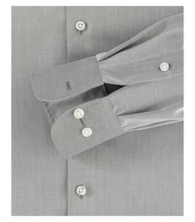 CASAMODA Langarmhemd uni regular fit Grau/Hellgrau/Dunkelgrau