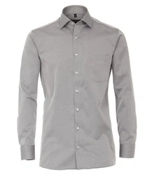 CASAMODA Langarmhemd uni regular fit Grau/Hellgrau/Dunkelgrau