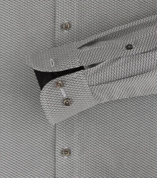 CASAMODA Businesshemd Print Grau/Dunkelgrau