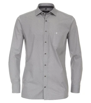 CASAMODA Businesshemd Print Grau/Dunkelgrau CASAMODA Businesshemd Print Grau/Dunkelgrau