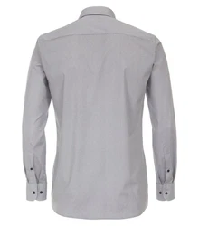 CASAMODA Businesshemd Print Grau/Hellblau/Dunkelgrau
