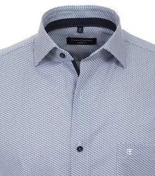 CASAMODA Businesshemd Print Hellblau/Dunkelblau/Blau/Grau