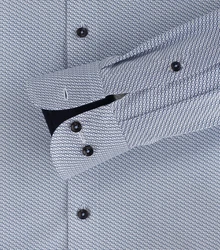 CASAMODA Businesshemd Print Hellblau/Dunkelblau/Blau/Grau