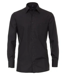 CASAMODA Businesshemd extra langer Arm uni Schwarz/Grau