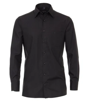 CASAMODA Businesshemd extra langer Arm uni Schwarz/Grau