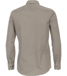 VENTI Business Langarmhemd Modern Fit Kentkragen Beige/Grau/Khaki/Braun