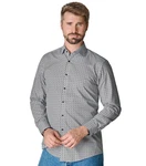 VENTI Business Langarmhemd Modern Fit Kentkragen Grau/Beige