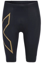 2xU Laufshorts Light Speed Compression Grün/Braun/Schwarz