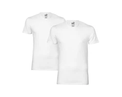 PUMA Poloshirt Crew Tee Weiß/Creme/Dunkelblau