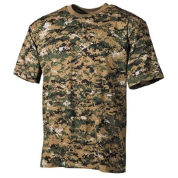 T-Shirt Outdoor T-Shirt, halbarm, digital woodland, 170 g/m