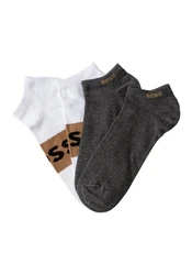 BOSS Freizeitsocken 2P AS Logo Beige/Schwarz/Weiß/Braun