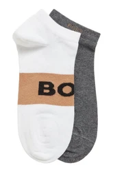 BOSS Freizeitsocken 2P AS Logo Beige/Schwarz/Weiß/Braun