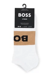 BOSS Freizeitsocken 2P AS Logo Beige/Schwarz/Weiß/Braun