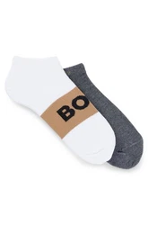 BOSS Freizeitsocken 2P AS Logo Beige/Schwarz/Weiß/Braun