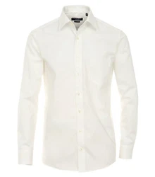 CASAMODA Businesshemd extra langer Arm uni Weiß/Creme/Khaki/Beige