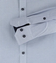 VENTI Businesshemd extra langer Arm Print Blau/Hellblau/Grau/Dunkelblau