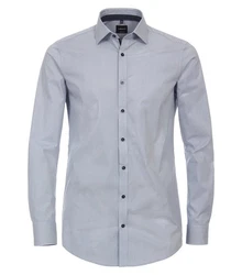 VENTI Businesshemd extra langer Arm Print Blau/Hellblau/Grau/Dunkelblau