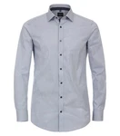 VENTI Businesshemd extra langer Arm Print Blau/Hellblau/Grau/Dunkelblau