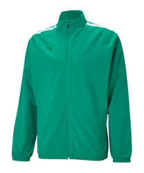 PUMA Sweatjacke teamLIGA Sideline Jacke Türkis/Dunkelgrün/Grün