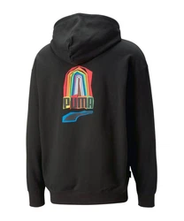 PUMA Sweatshirt DOWNTOWN PRIDE Hoody Schwarz/Dunkelgrün