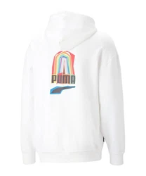 PUMA Sweatshirt DOWNTOWN PRIDE Hoody Weiß/Creme