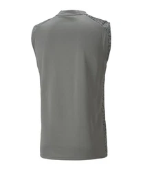 PUMA Sweatshirt teamCUP Trainingssweatshirt Dunkelgrau/Grau/Grün