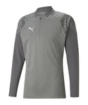 PUMA teamCUP HalfZip Sweatshirt Dunkelgrau/Grau/Grün/Dunkelgrün