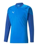 PUMA teamCUP HalfZip Sweatshirt Hellblau/Blau