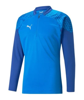 PUMA teamCUP HalfZip Sweatshirt Hellblau/Blau
