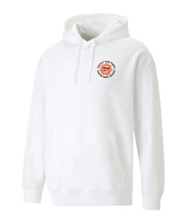 PUMA Sweatshirt DOWNTOWN Graphic Hoody Rosa/Creme/Weiß/Orange