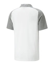 PUMA T-Shirt teamCUP Casuals Poloshirt Grau/Hellgrau/Silber/Weiß